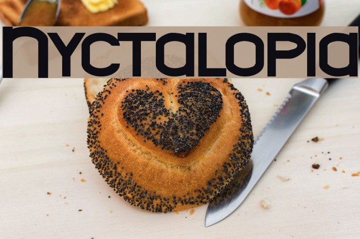 Nyctalopia Font examples