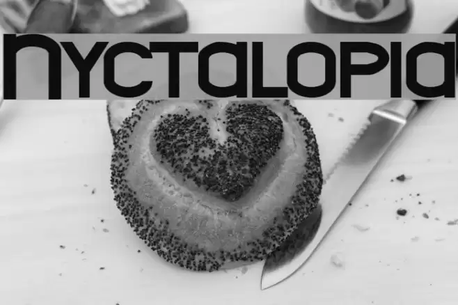 Nyctalopia Font examples