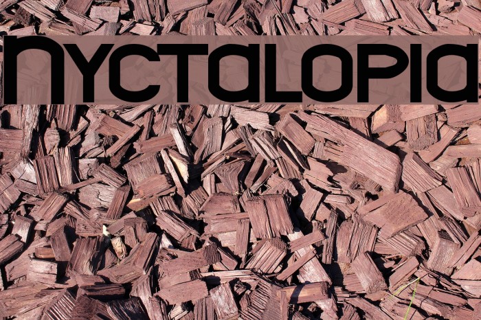 Nyctalopia Font examples
