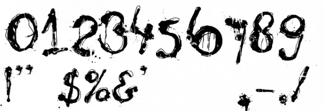 Nyctophobia Font OTHER CHARS