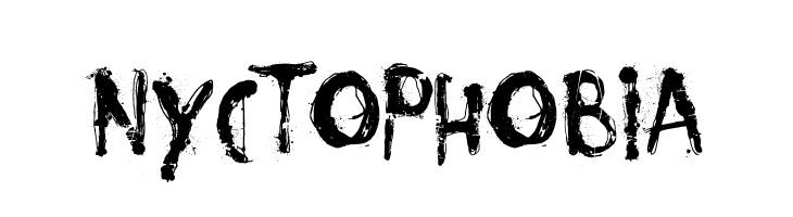 Nyctophobia  フリーフォントのダウンロード
