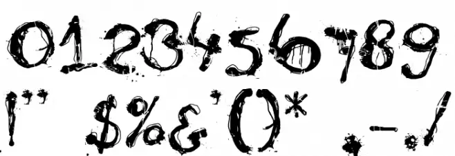 Nyctophobia Font OTHER CHARS