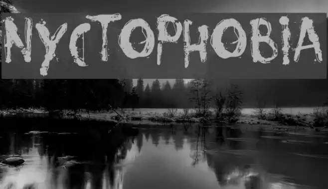 Nyctophobia Font examples