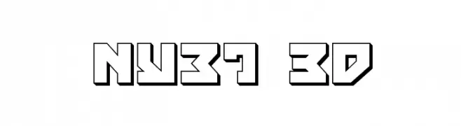 Nyet 3D  免费字体下载