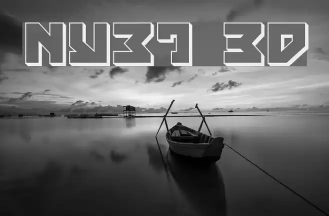 Nyet 3D Font examples