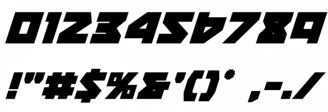 Nyet Bold Italic Font OTHER CHARS