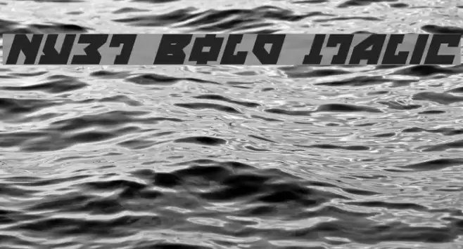 Nyet Bold Italic Font examples