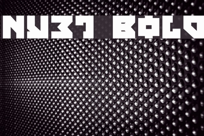 Nyet Bold Font examples