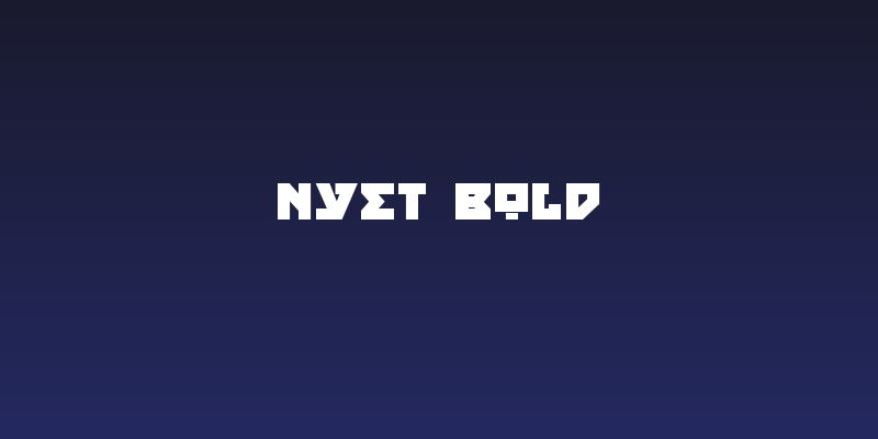 Nyet Bold Social Header