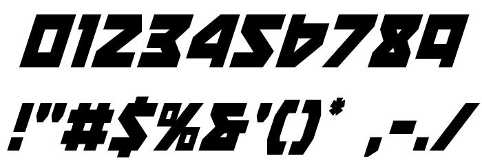 Nyet Condensed Italic Font OTHER CHARS