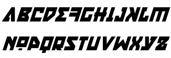 Nyet Condensed Italic Font Litere mari