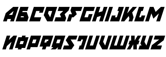 Nyet Condensed Italic Font LOWERCASE