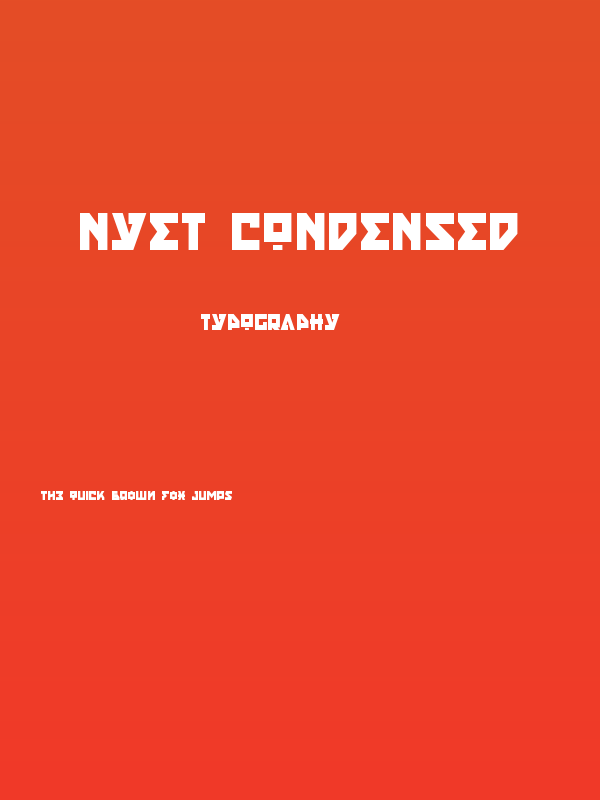 Nyet Condensed Poster