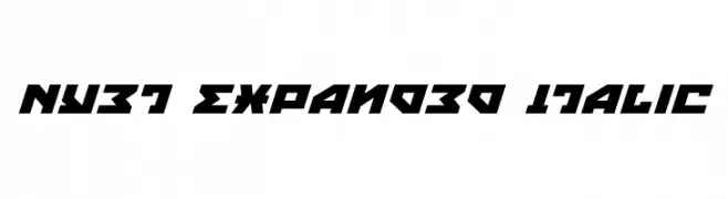 Nyet Expanded Italic  Frei Schriftart Herunterladen