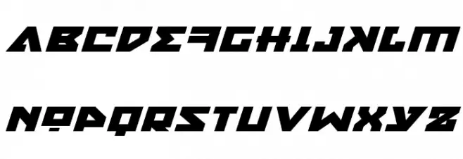 Nyet Expanded Italic 字体 大写