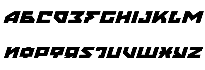 Nyet Expanded Italic Font LOWERCASE