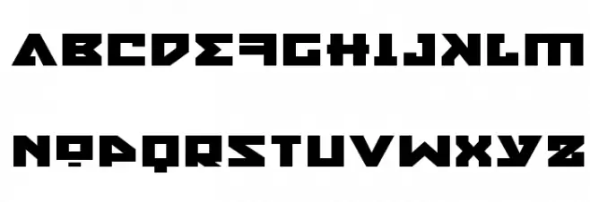 Nyet Expanded Шрифта ВЕРХНИЙ