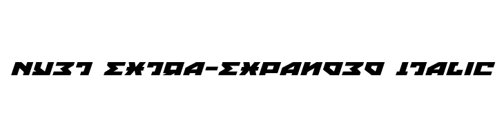 Nyet Extra-Expanded Italic  免费字体下载