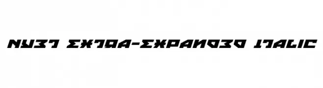 Nyet Extra-Expanded Italic  Frei Schriftart Herunterladen