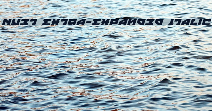Nyet Extra-Expanded Italic フォント examples