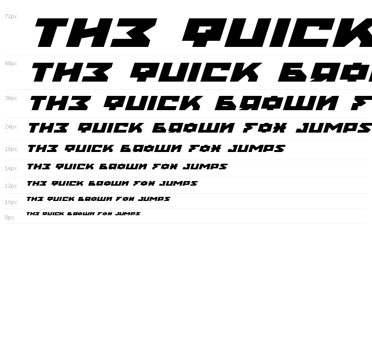 Nyet Extra-Expanded Italic Waterfall