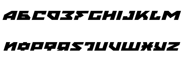 Nyet Extra-Expanded Italic フォント 小文字