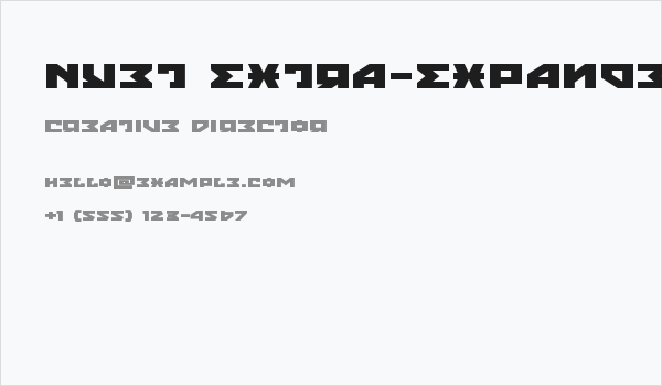 Nyet Extra-Expanded Business Card