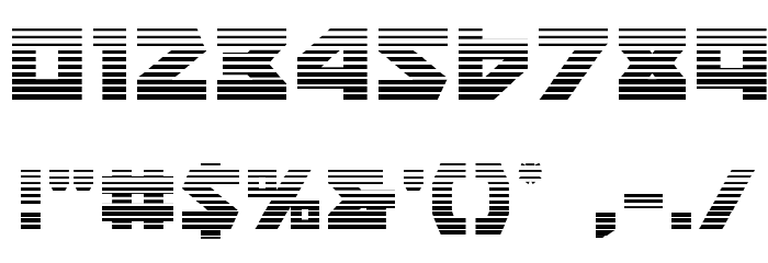Nyet Gradient Font OTHER CHARS