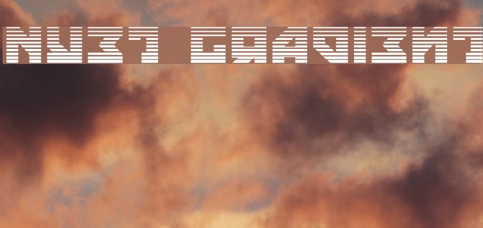 Nyet Gradient Font examples