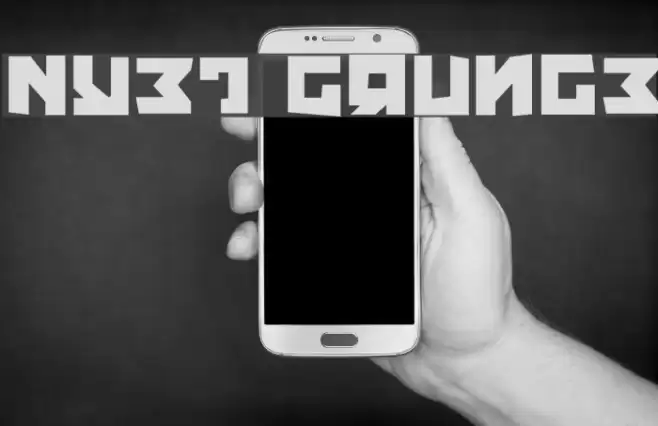 Nyet Grunge Font examples