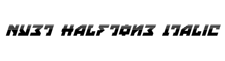 Nyet Halftone Italic  नि: शुल्क फ़ॉन्ट्स डाउनलोड