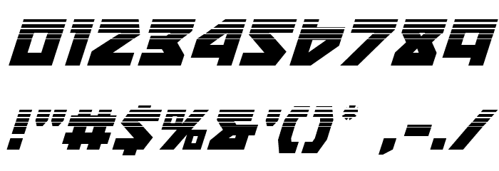 Nyet Halftone Italic Font OTHER CHARS