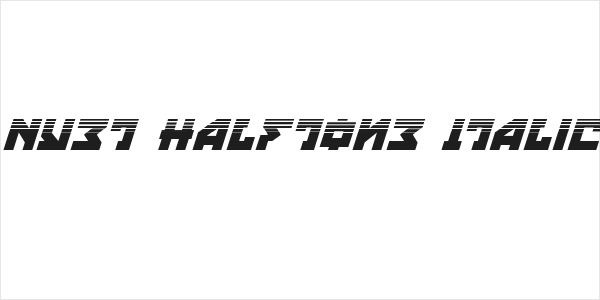 Nyet Halftone Italic Logo