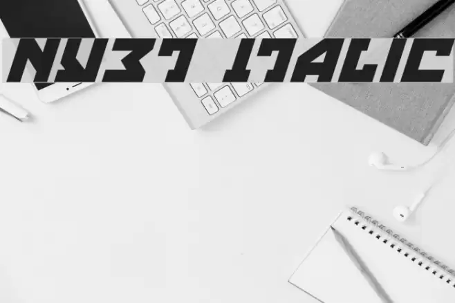 Nyet Italic Polices examples