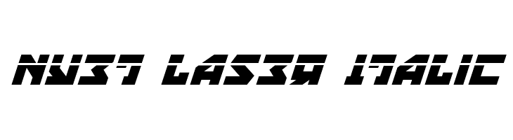 Nyet Laser Italic  Fuentes Gratis Descargar