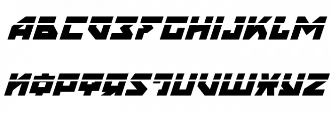 Nyet Laser Italic फ़ॉन्ट लोअरकेस