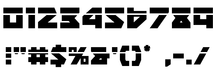 Nyet Laser Font OTHER CHARS