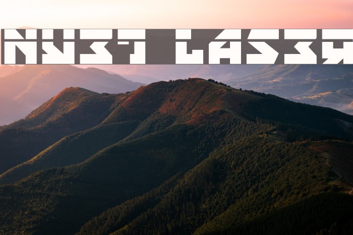 Nyet Laser Font examples