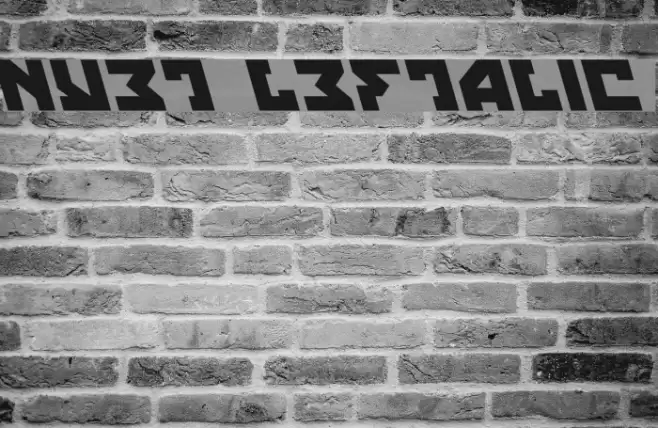 Nyet Leftalic Font examples