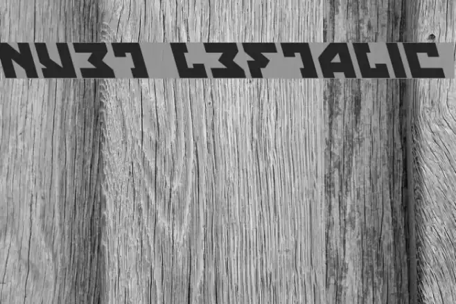 Nyet Leftalic Font examples