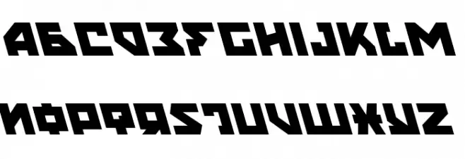 Nyet Leftalic Schriftart Kleinbuchstaben