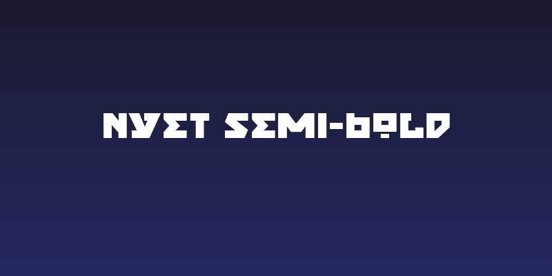 Nyet Semi-Bold Social Header