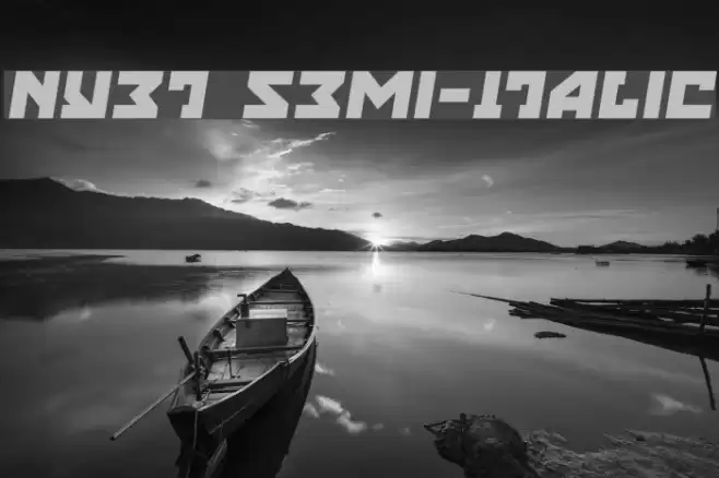 Nyet Semi-Italic Fonte examples