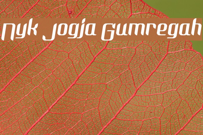Nyk Jogja Gumregah Font examples