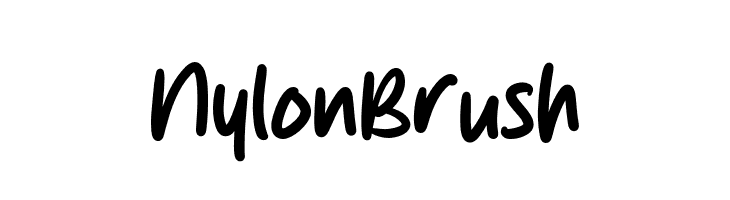 Nylon Brush  Fuentes Gratis Descargar