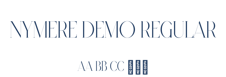 Nymere Demo Regular Font Preview