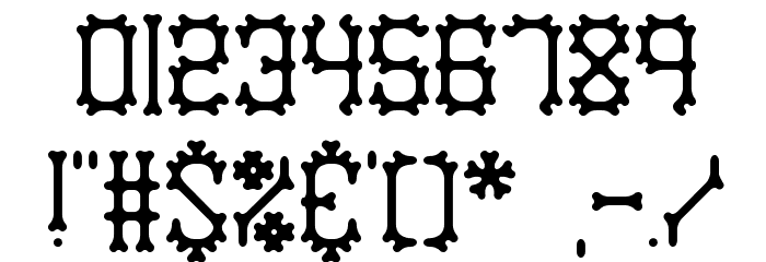 Nymonak BRK Font OTHER CHARS