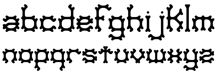 Nymonak BRK Font LOWERCASE
