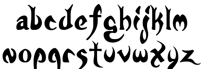 Nymph Font LOWERCASE