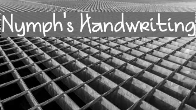 Nymph's Handwriting Schriftart examples